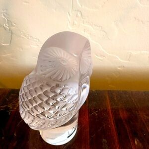 VTG Lalique Owl "Chouette" Figurine Paperweight